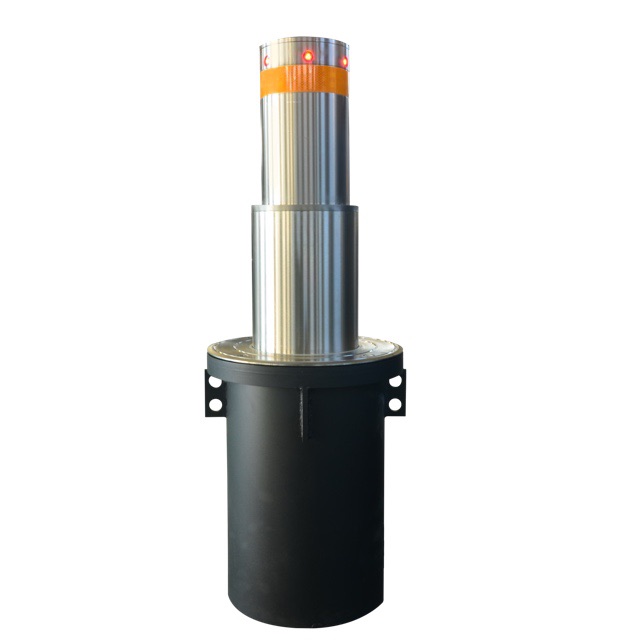 304/316 Stainless Steel Automatic Bollard System Two-Sections LED Lights For Safety