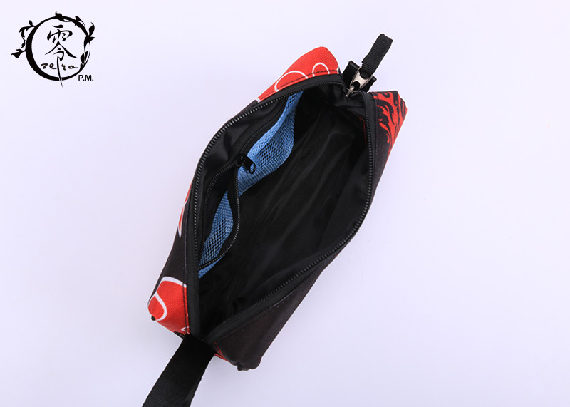 Cartoon Naruto Pencil Case Pouch Handy Wearable Canvas Pencil Wrap Case With Individual Handle