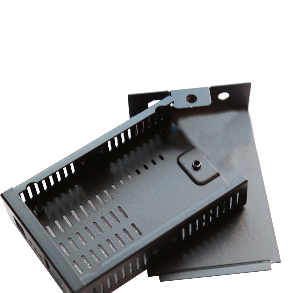 Stainless Steel Custom Electronics Housing with Zinc Plated Riveting and Bending