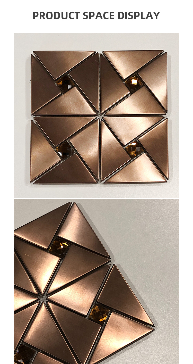 201 304 hairline stainless steel copper mosaic for sale