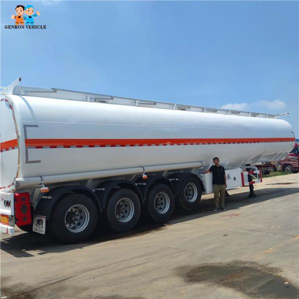 Diesel Oil Fuel Tanker Trailer 4 Axles 42000L 45000L 54000L Using In Africa