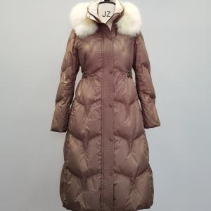 China FODARLLOY Ladies Warm Hooded Cotton-padded Clothes Slim Long Down Winter Jackets Women Coats Woman Coat C77 wholesale