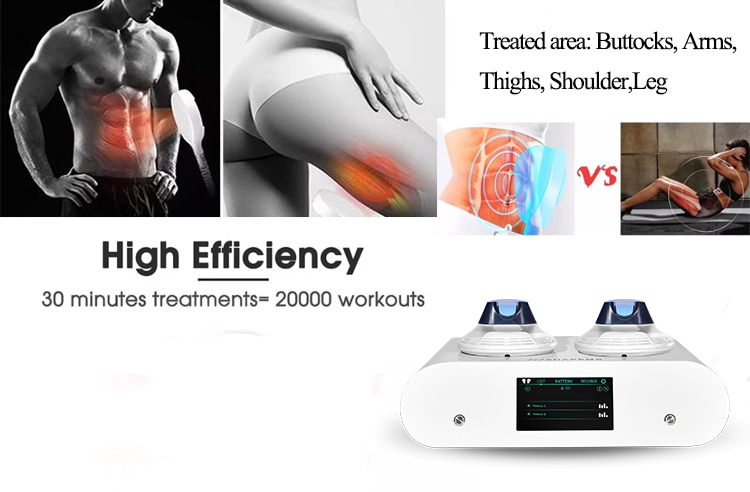 EMSlim 2 Handles EMS Body Slimming Machine 150Hz For Enhanced Muscle