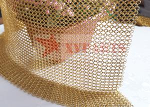 China Colorful Stainless Steel Round Ring Living Room Cabinet Metal Chain Mail Curtain wholesale