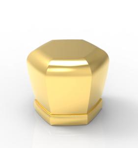 China ISO 9001 Hanging Plating Zinc Alloy Perfume Bottle Cap wholesale