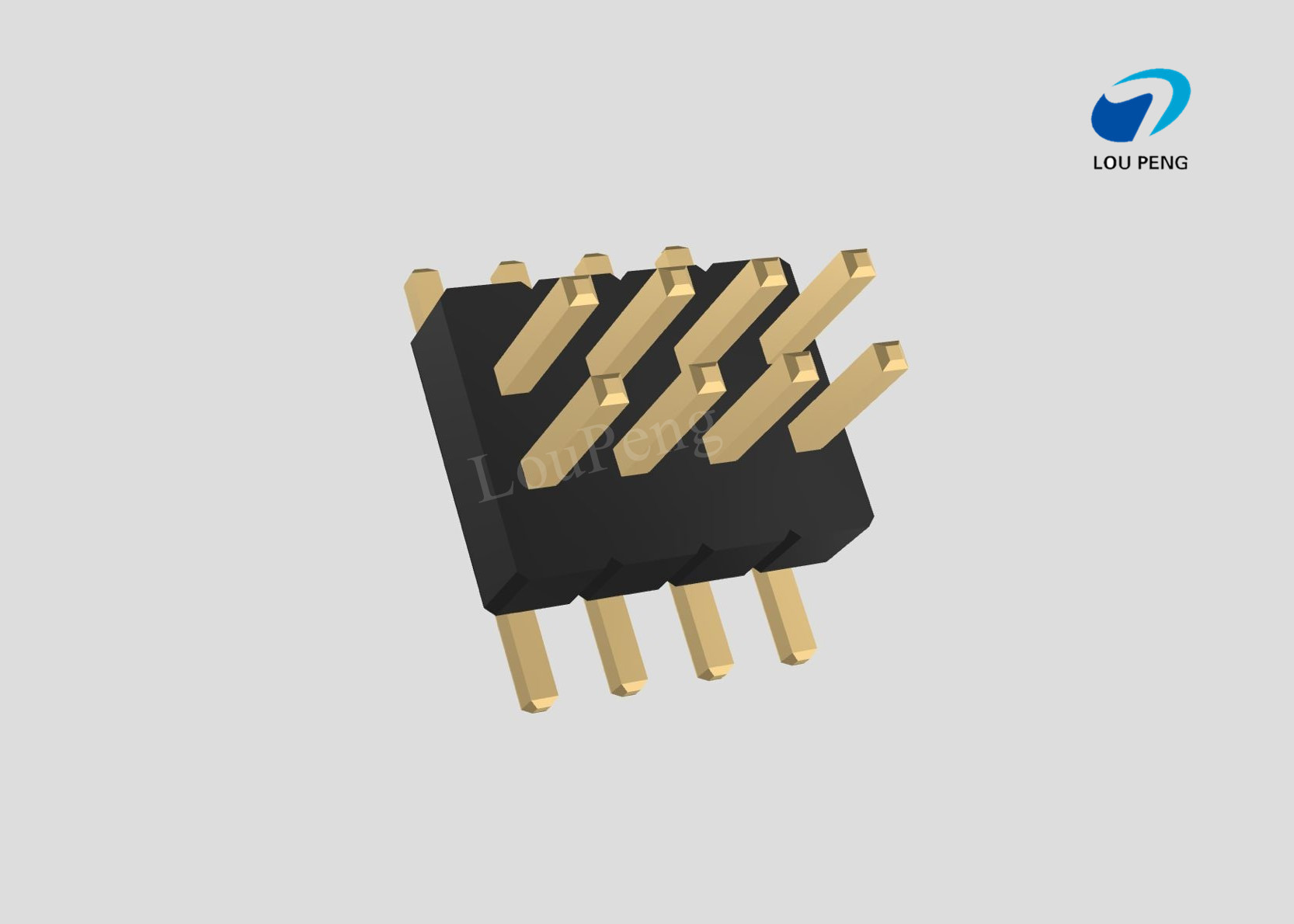 Pin Header 2x04pin 1.00mm pitch vertical SMD