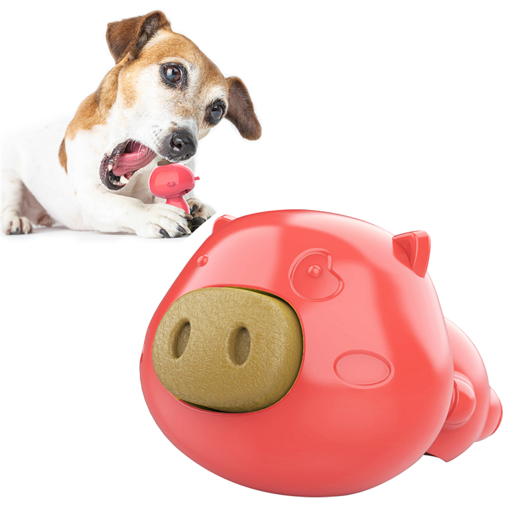 Hot Sales Custom Cute Pig Style Animal Rubber Teeth Cleaning Molar Bite Puppy Dog Chews Toy