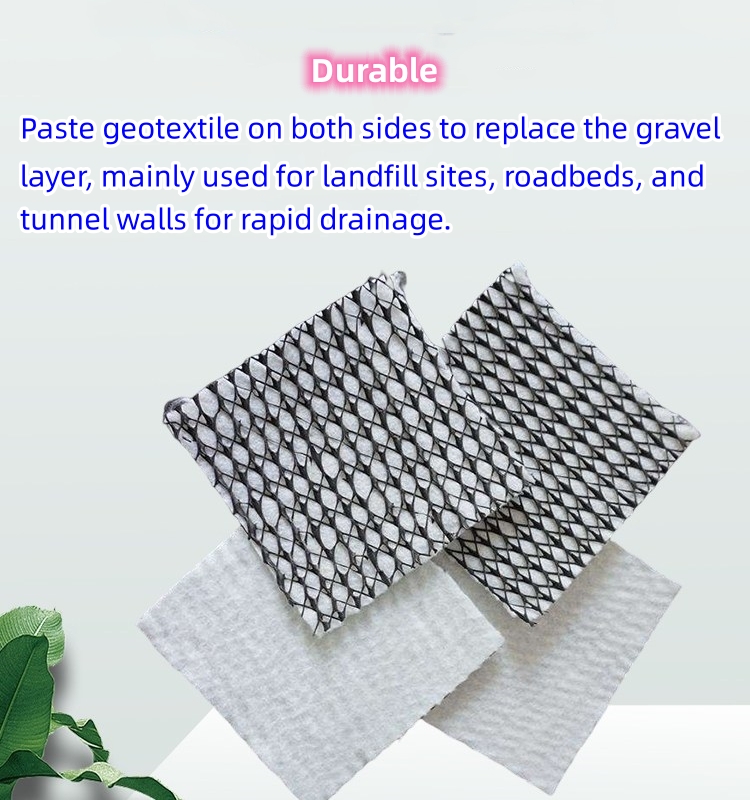 3D Composite Drainage Network for Tunnel Drainage 6mm Drainage System Direct Landfill
