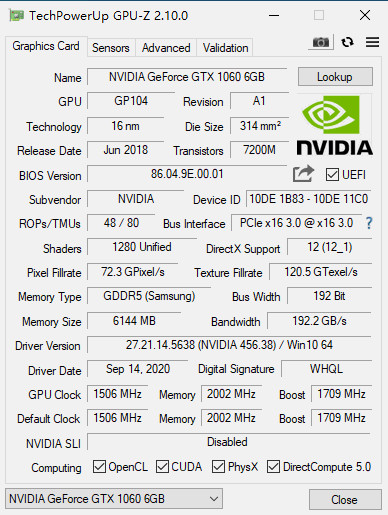 PCWINMAX GeForce GTX 1060 6GB GDDR5 192bit Gaming Graphics Card VR Ready Dual Cooling Fans HD DP DVI Video Card