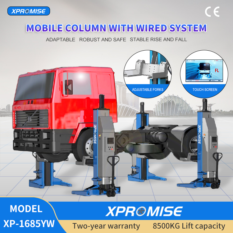 18,739 Lb Heavy Duty Column Forklift Truck Lift That Can Be Moved For All Vehicle Equipment