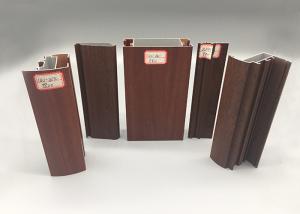 China Smooth Wood Finish Aluminium Profiles Alkali Resisting Mechnically Polishing wholesale