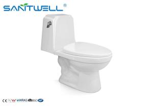 China P Trap One Piece Toilet 720 * 380 * 730mm Ceramic Material White Color SWC2821 wholesale