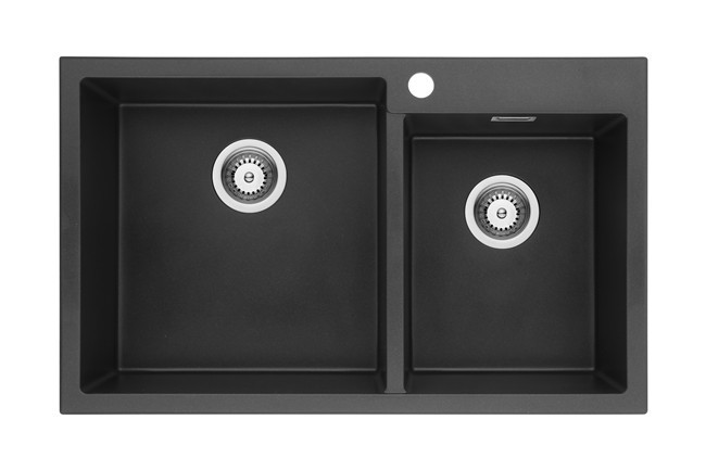 30 Inch 60/40 Double Bowl Granite/Quartz Composite/Acrylic Resins Sink