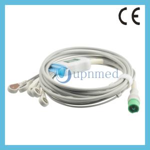 China Fukuda One piece 5-lead ECG Cable with leadwires wholesale