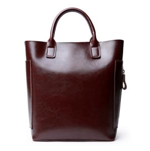 China Cowhide Bucket Bags Women Genuine Cow Leather Tote Bag wholesale