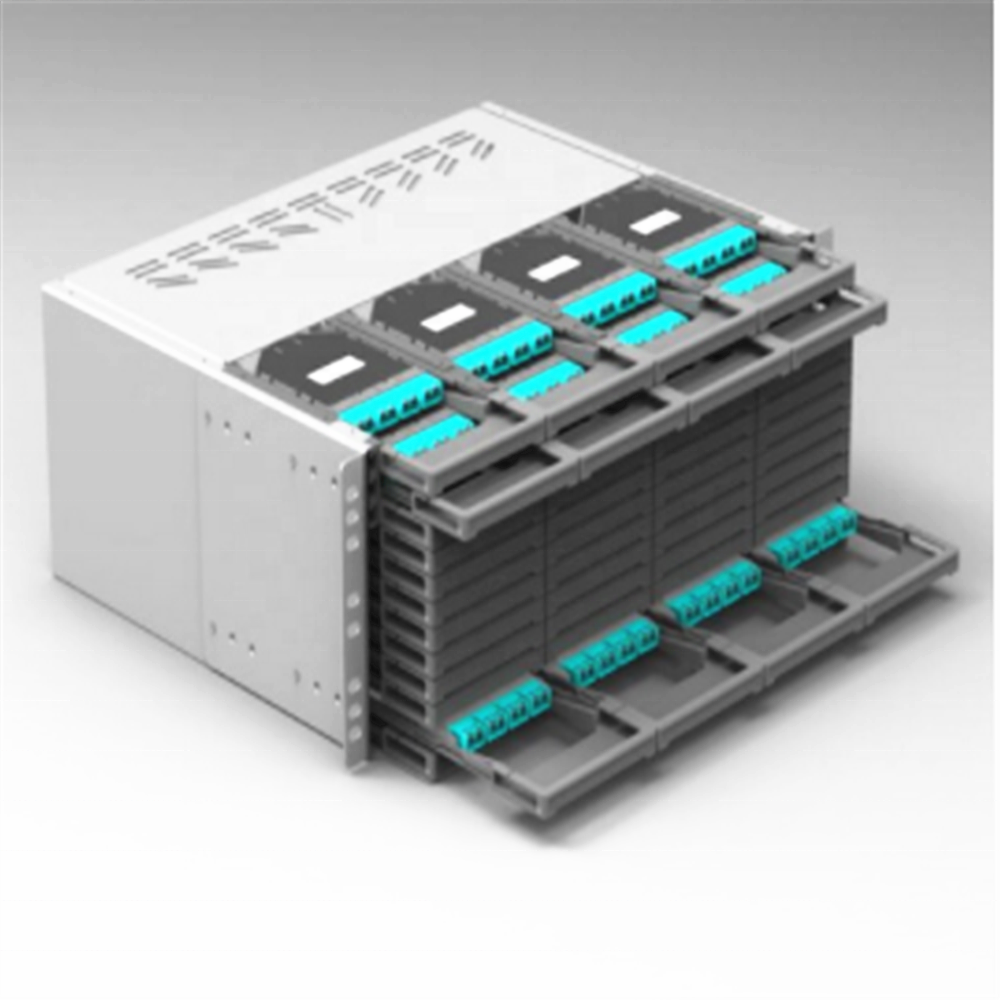 Sale of high quality 48 72 96 144 core MPO MPT fiber module box