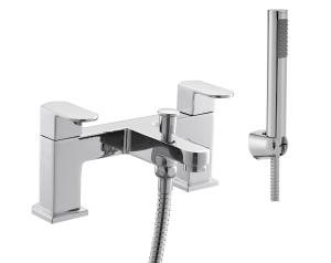 China Simple Design Chrome Bathroom Mixer Tap Faucet With Ceramic Valve wholesale