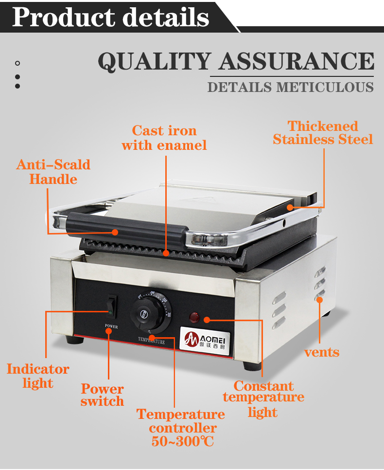 Upgrade Your Cooking Experience with this Stainless Steel Electric Contact Grill