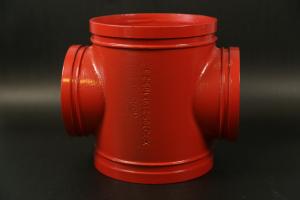 China Threaded Connection four way cross Ductile Iron Commercial Needs wholesale
