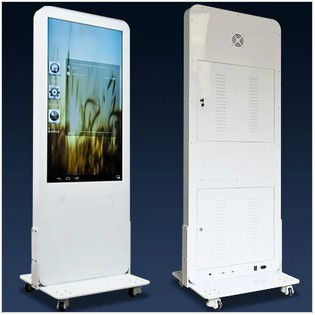 43 inch floor standing vertical LCD touch screen billboard for AD signage kiosk
