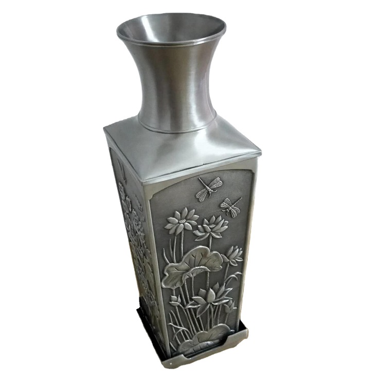 Indoor decorative metal planter flower vase pot