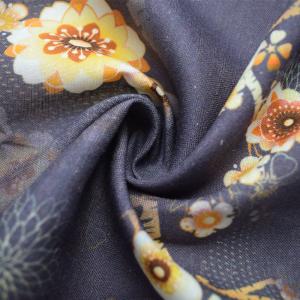 China Printed 100% Viscose Rayon Fabric Sustainable Floral Challis wholesale