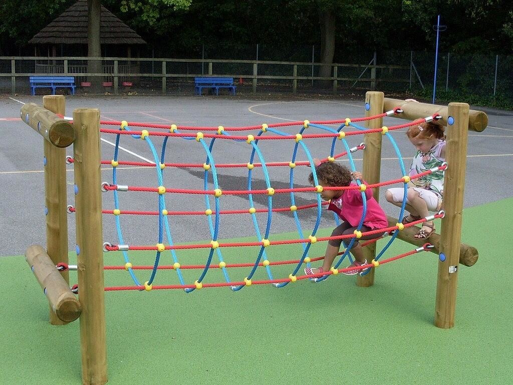 Playground Kids Outdoor Rope Netting Tunnel With Customized Size