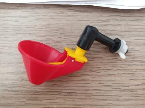 China Yellow Trigger Poultry Water Drinkers Chicken Waterer Cups wholesale