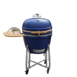 China 22 Inch Charcoal Ceramic Kamado Grill With Grill Cover wholesale