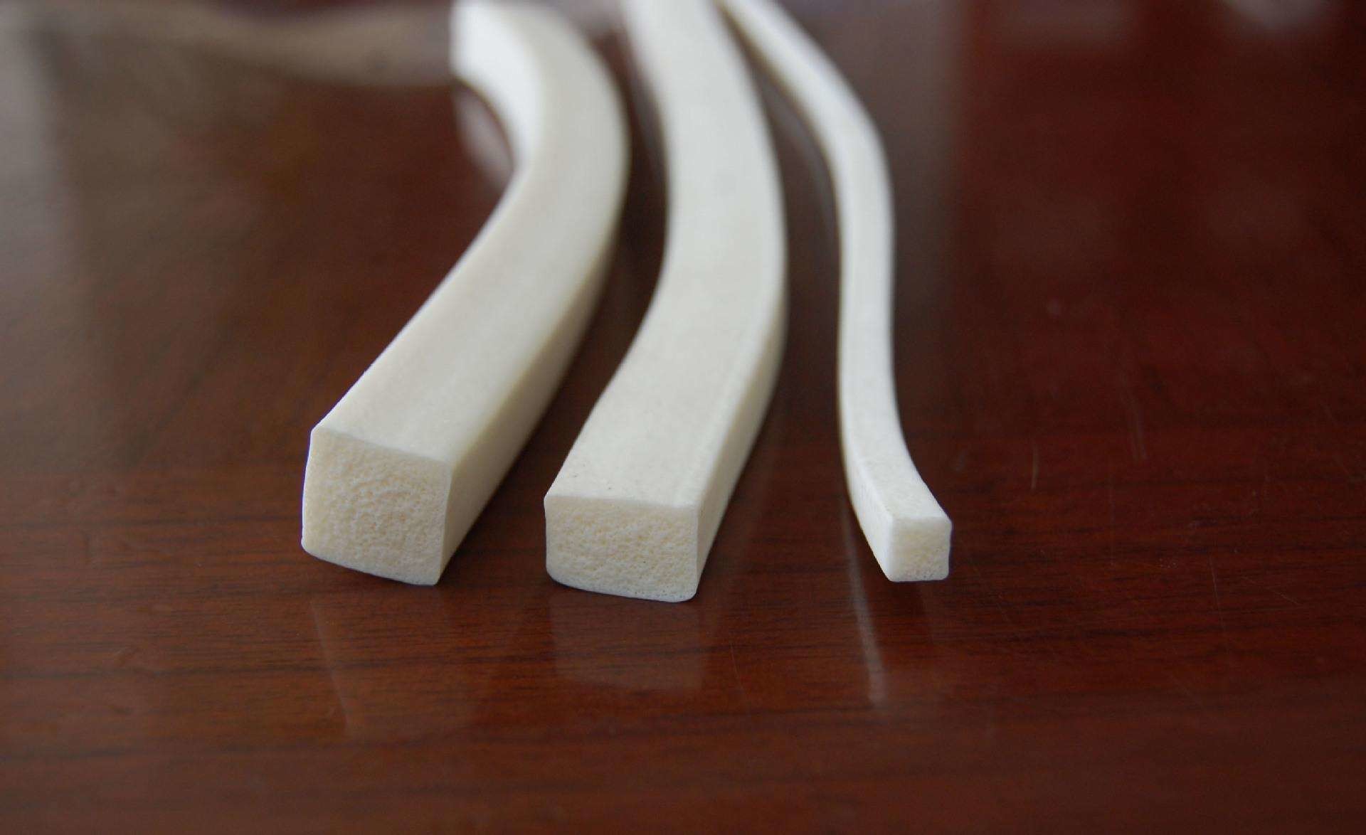Heat Resistant Silicone Sponge Strip Tensile Strength 7-10 , Temperature -50℃ To 200℃