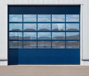 China Customized Commercial Sectional Door Insulated Double Layer Transparent Window wholesale