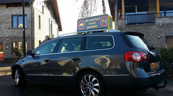 P5 Waterproof Car Roof Advertising Sign Taxi Top Advertising Light Box Full Color