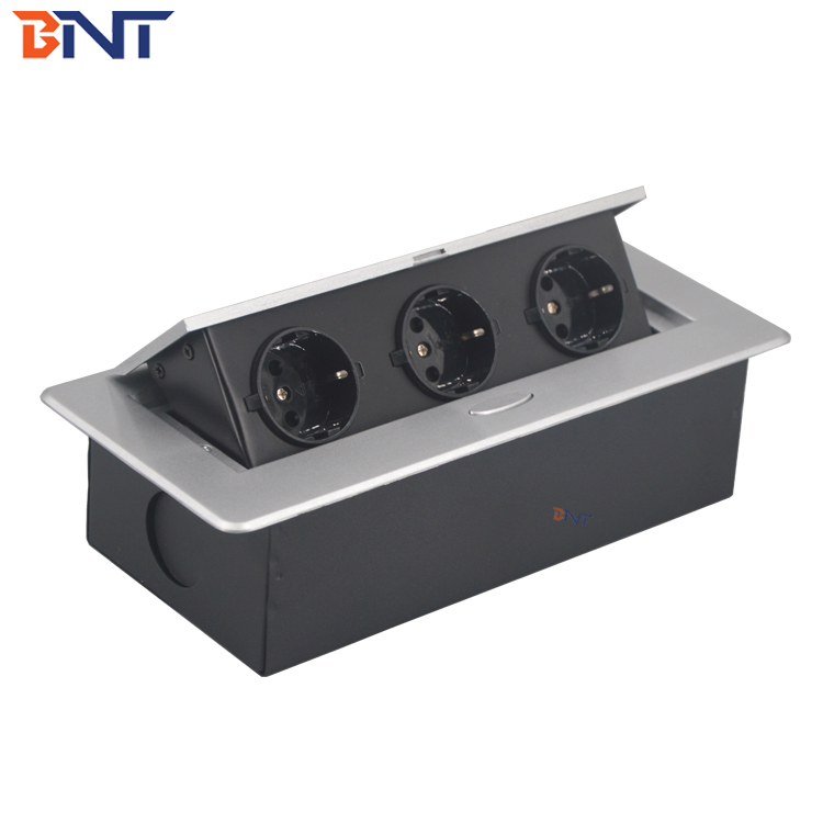 for multifunctional office furniture desktop pop up socket box
