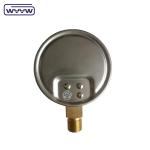 Aluminum Black Pointer Capsule Pressure Gauge Brass Or Stainless Steel Material