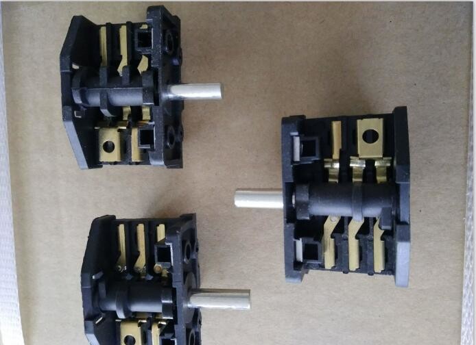 Oven Knob Push Rotary Switch , Rotary Voltage Selector Switch 4 / 6 / 8 Position