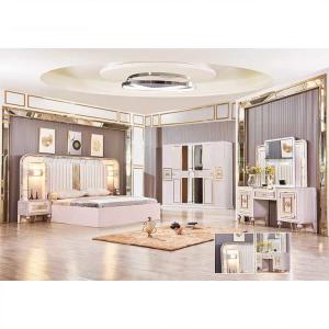 China Environmental Bedroom Sets Furniture With Soft Headboard Simple Assembly wholesale