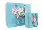 OEM Custom Reusable Shopping Bags , Luxury Coated Packaging Paper Shopping Bags