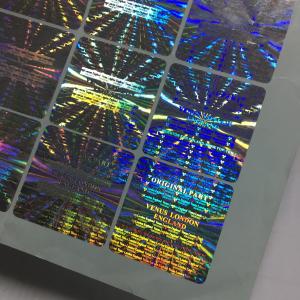China Carton Packaging PVC Adhesive Sticker Label Waterproof Custom Holographic Stickers wholesale