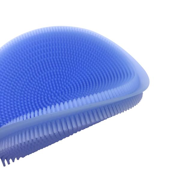 Multipurpose Kitchen Non-Scratch Scrubber Coloring Sponge Silicone Scrub for Housecleaning Dishwashing Heat Insulation Pad