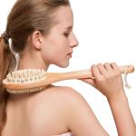 Wooden Long Handle Body Brushes Natural Bristles Brushes