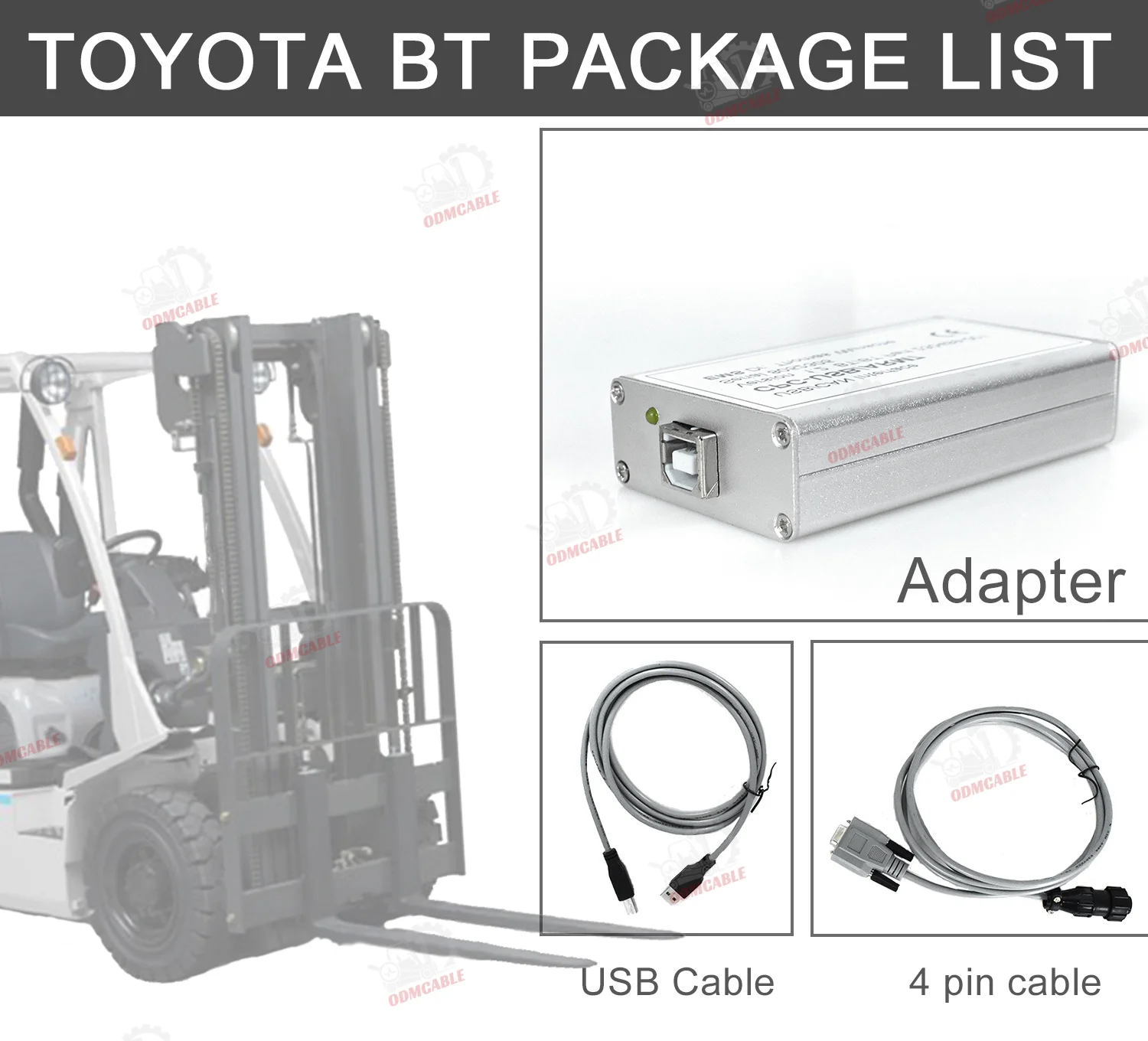 For Toyota Bt Truckcom Auto Scanner Usb Can Interface Cpc-Usb Arm7 Diagnostic Tool For Toyota Truck Forklift Stacker