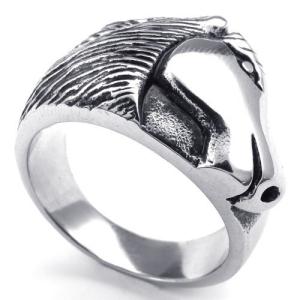 China Tagor Jewelry Super Fashion 316L Stainless Steel Casting Rings Collection PXR008 wholesale