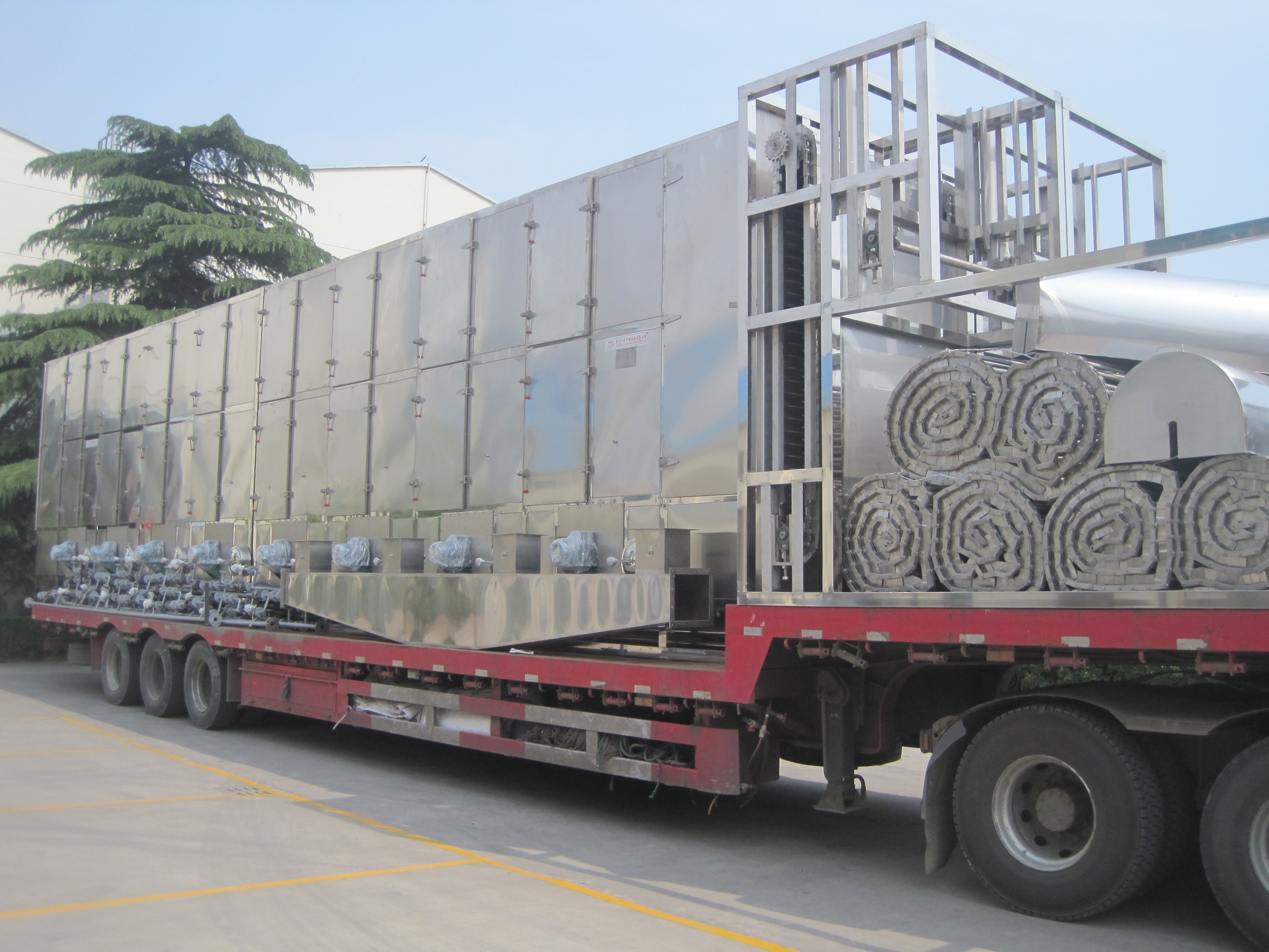 Mesh Belt Industrial Dryer Oven Machine , Balloon Flower Drying Machine