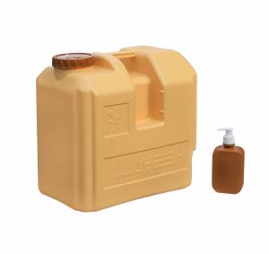 China Yellow Rectangle Plastic Outdoor Water Tank With Logo Printing wholesale