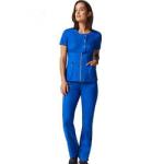 OEM Service Custom Logo Solid Color Stretch Fashionable Medical Nursing Uniform