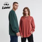 Organic Heavyweight Cotton Hoodie Reflective Camo Crewneck Sweatshirt 310g