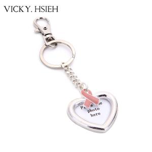 China VICKY.HSIEH Silver Tone Heart Locket Key Chains wholesale