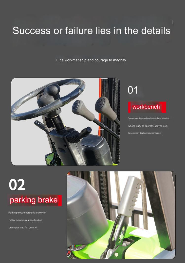 Battery Forklift Truck 2 Ton Smooth Lifting Up To 6m Triplex Mast For Effortless Handling