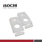 White Plastics Rectangle Pressure Foot Customized Available
