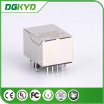 China supplier KRJ-B002GYLNL metal shielded single port cat5 magnetic rj45